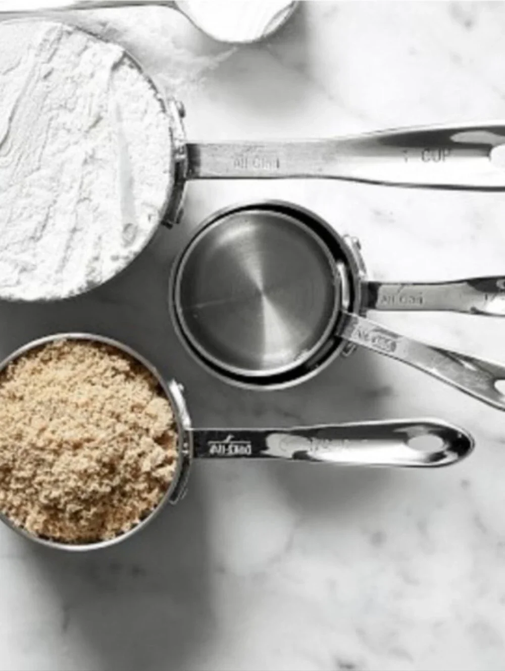 Stainless Steel Measuring Cups Set - Silver